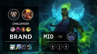 Brand Mid vs Sylas - NA Challenger Patch 10.16