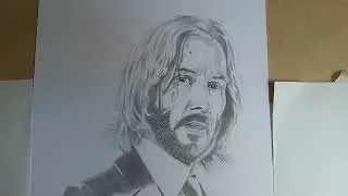 Keanu Reeves as John Wick - DRAWNG WITH GEEJAY