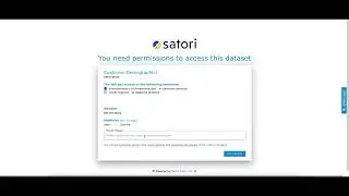 Self service data access by Satori