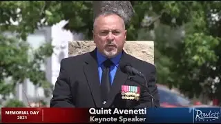 Quint Avenetti Memorial Day Ceremony 2021 Rowlett, Texas