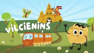 Rau&scaron;uks - Vilcieniņ&scaron; - videoklips - Video ar vārdiem / DZIESMAS BĒRNIEM / Vislielākais Prieks
