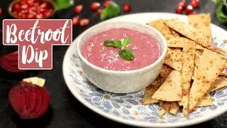 Healthy Beetroot Dip Recipe | How To Make Beet Tahini Dip - Pomegranate -  Beet Tahini Dip