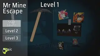Mr Mine Escape Level 1 2 3 (Playsaurus CrazyGames) Full Walkthrough