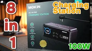 Обзор зарядной станции MOKiN 8-в-1 мощностью 100 Вт для GaN-транзисторов — обеспечьте электропита...
