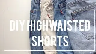 DIY High Waisted Denim Shorts| Cuffed or Distressed| Becca Ranjan