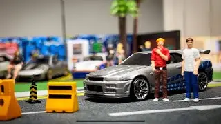 Initial D Resin Figures 1/64 Diorama | Hotwheels Diorama