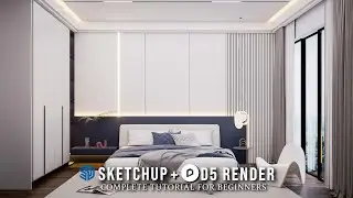 Learn Bedroom Rendering from Scratch | SketchUp + D5 Render (Hindi/Urdu)