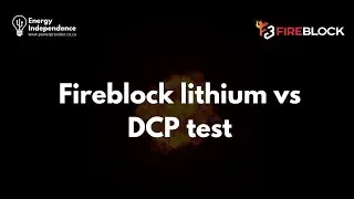 Lithium Battery Fire: Fireblock lithium fire extinguisher gel vs a normal DCP fire extinguishers