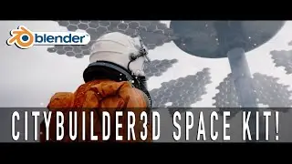 CityBuilder3D Add-on for Blender: Space Kit Trailer (Update on Blendermarket!)