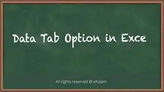 Excel - DATA Tab (Complete Tutorial) | Use DATA Tab all features