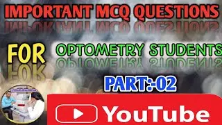 Important MCQ question for optometry students|Hindi+English| 1st year & 2nd year students #optometry