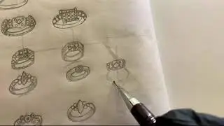 How to Draw a Diamond Ring | Jewelry Ring Sketch Step by Step | Jewelry Design Drawing | 01-2026
