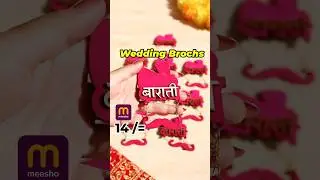 Meesho haul | wedding broches | wedding finds #meeshofinds #wedding #shorts