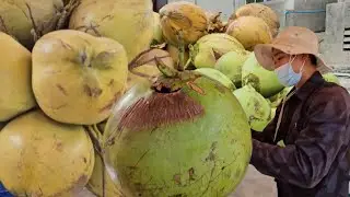 King coconut fruit cutting skill #shorts #fresh #viral #streetfood #satisfying #fyp