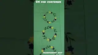 @ThePaintedFabric #punjabisuit #handpaintedsuits #handwork #paintdesign