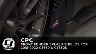 2015-2020 Mustang Install | California Pony Cars Front Fender Splash Shields