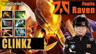 Clinkz Safelane | Fnatic.Raven | RAVEN PRACTICING THIS HERO FOR TI 11 | 7.32b Gameplay Highlights