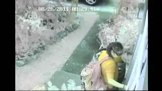 Front door security cam shots