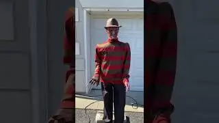 Yard Haunt 2022 - Freddy Krueger - Halloween Animatronic (Laughing) #shorts