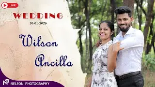 WILSON-ANCILLA,  Wedding Ceremony Watch LIVE by #NelsonPhotographyMangalore