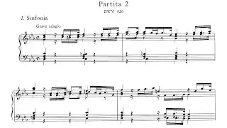 JS Bach: Partita No. 2 in C minor BWV 826 - Ralph Kirkpatrick, 1958 - DG Archiv SAPM 198 003