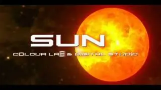 sun digital colour lab title using after effects