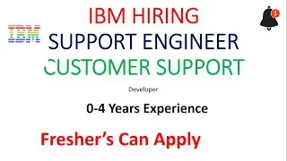 IBM | Support Engineer | Customer Service | Developer