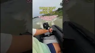 Kayak Boat 370 cm (12 Feet) Speed Test with Tiny Outboard Suzuki DF 2.5 HP (Mesin Tempel 2.5 PK)