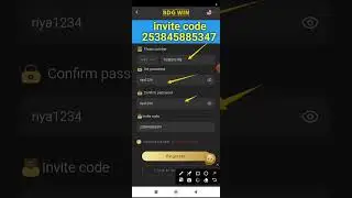 BDG WIN INVITE CODE APPS 💸 BDG GAME invitation code login kaise kare 💸🎯 BDG WIN INVITE CODE #bdgwin
