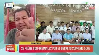 Gobierno se reúne con gremiales