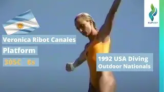 1992 Veronica Ribot Canales - 305c - 8s - Platform Diving Competition