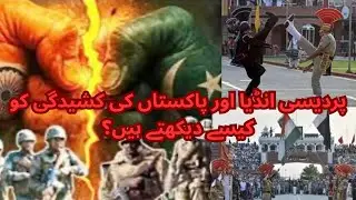 How do expatriates view the tension between India and Pakistan