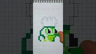 How to Draw Chef Frog #shorts #pixelart