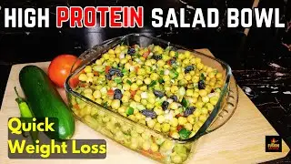 High Protein Chickpea Salad | Weight Loss Salad By Fusion Delights | Healthy Lunch Ideas|Low Calorie