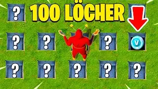 100 Löcher aber nur 1 Richtiges in Fortnite!