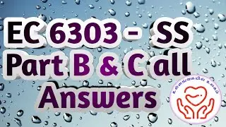 #EC6303 SS # 16,15,13 PART B ANSWERS