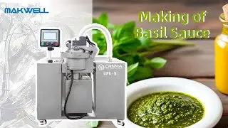 Steps for making basil sauce with steam cooking mixer
