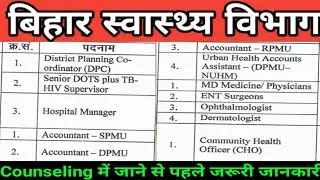 SHSB CHO Counselling kaise kare/SHSB DPC/SHSN senior DOTS plus TbHiv/Shsb Accountant/RPMU Counseling