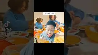 MY DAUGHTER, THE HAM THIEF!! #thanksgiving #funny #comedy #family #fyp