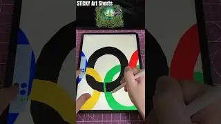 Drawing Olympic Rings in Infinite Zoom Art Gallery #art #shorts #olympics #trending