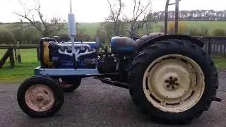 Fordson major 6 cylinder converted tractor first run.