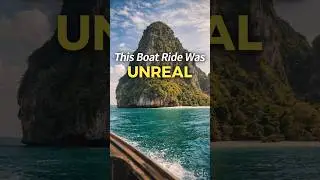 Boat ride in Krabi felt unreal 🌊🏝️ #Krabi #Thailand #IslandHopping #TravelVlog #UnrealViews #shorts