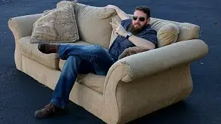 How to move a couch from a third floor apartment.