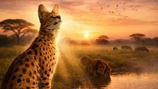 Сервал - невидимый охотник Саванны. Невероятные и малоизвестные факты. #animals #facts #cat