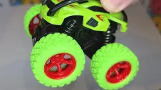 ASMR TOY VIDEO  - Friction Powered Monster Trucks