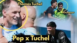 Pep & Tuchel Together at Man City Training After Wolves Thrash | Khusanov, Cherki,Marmoush