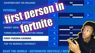 how to get first person view on Fortnite season 8 #shorts