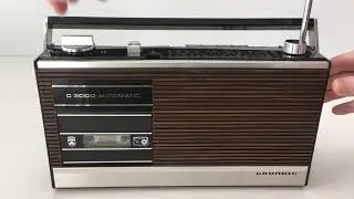 Grundig C 3000 Automatic [Radio Recorder] 1972-74 - Recording demo on BASF Ferro super LH I [1977]