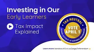 School District of Baraboo - April 1 2025  Tax Neutral Overview