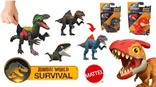 New Jurassic World Survival Mighty Little Biters & Dino Reveal Figure Images!!